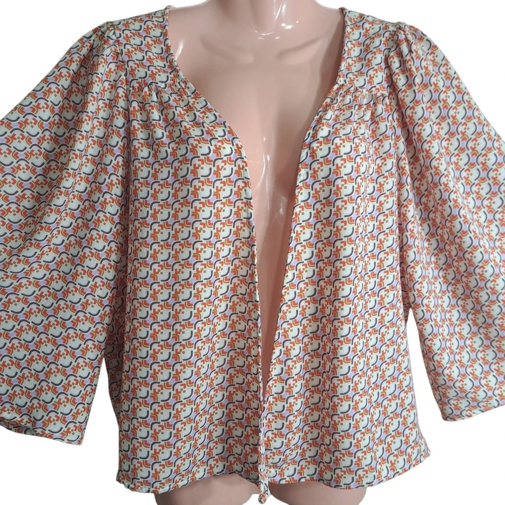 Willow Root Women's Open Front Cardigan Size M Multicolor‎ Party Night Out